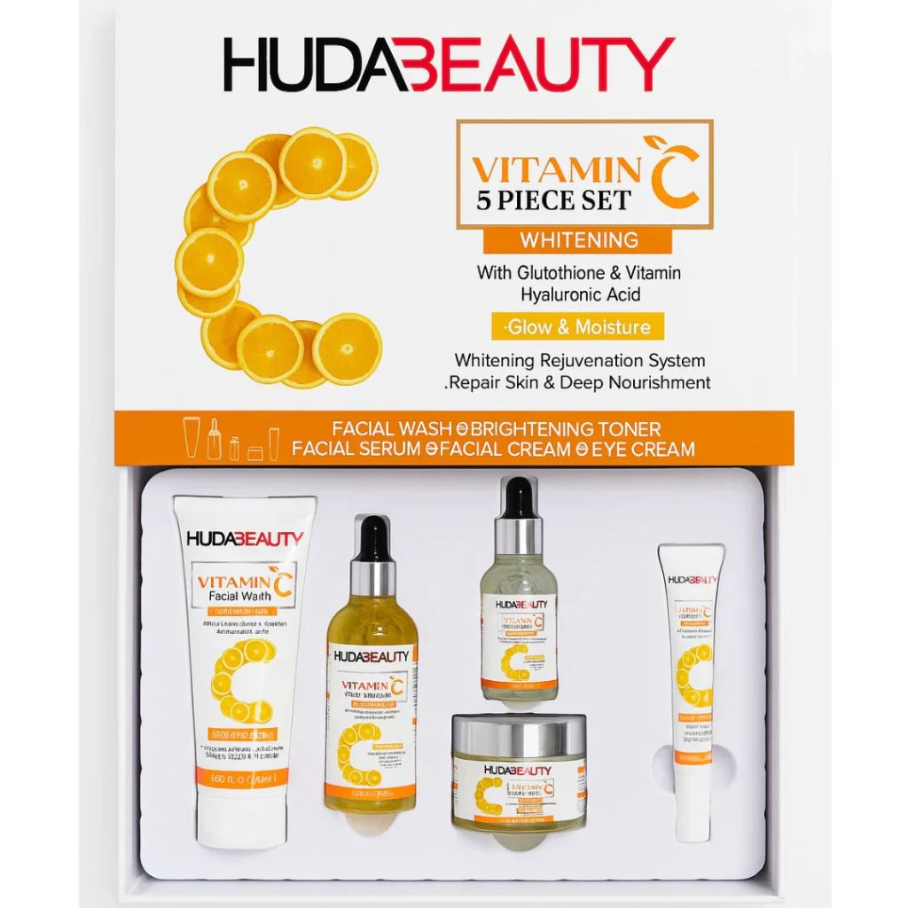 HUDA BEAUTY Vitamin C 5-Piece Skincare Set Your Store