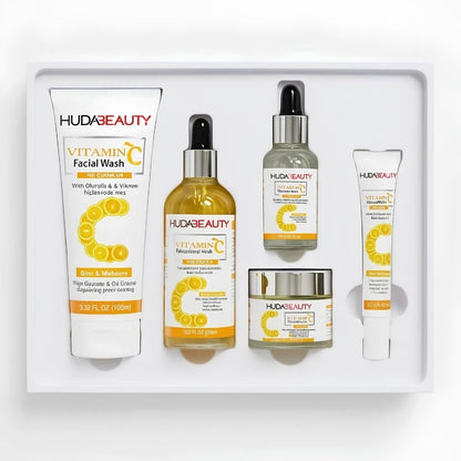 HUDA BEAUTY Vitamin C 5-Piece Skincare Set Your Store